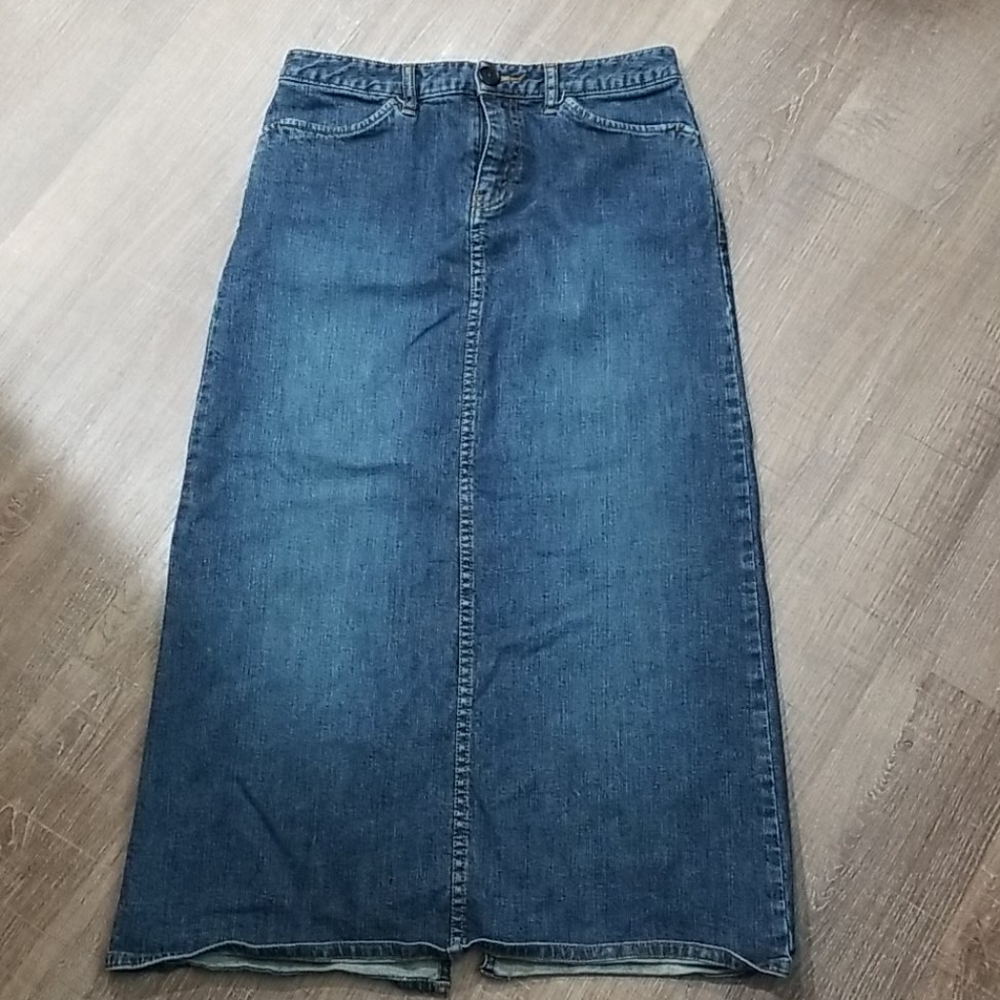 Demin maxi skirt